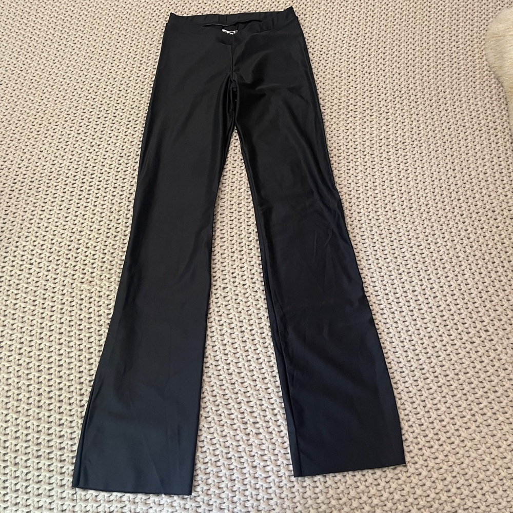Shiny Straight Leg Stretchy Dance Pants